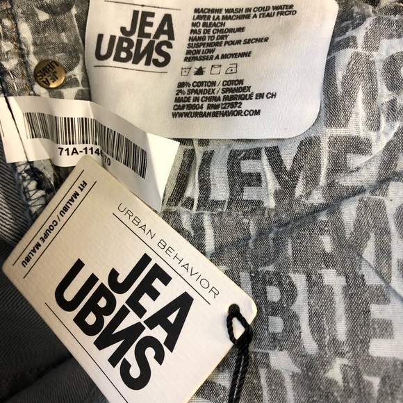 Light blue Women’s Jeans Urban Behavior stretch stone wash rips low cut slim fit - Picture 5 of 11